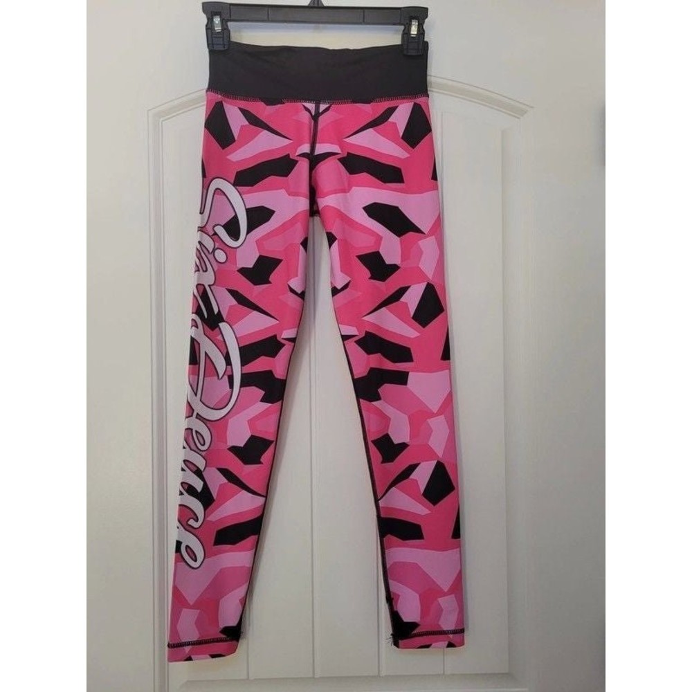 Pink and Black Six Deuce Workout Leggings